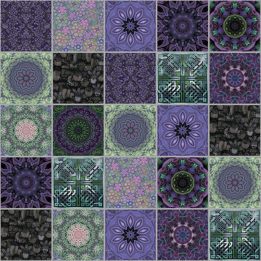 Lavender Crazy Quilt Digital Image Download