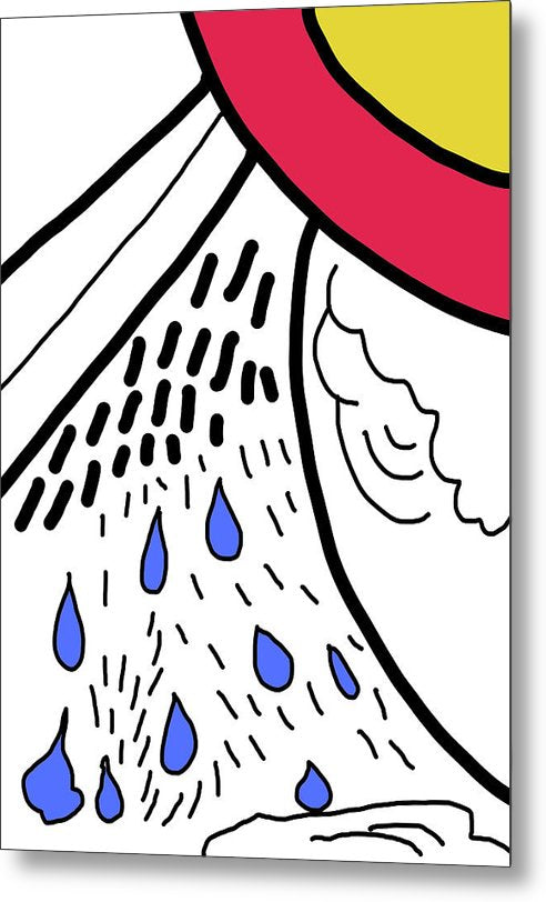 Let It Rain - Metal Print