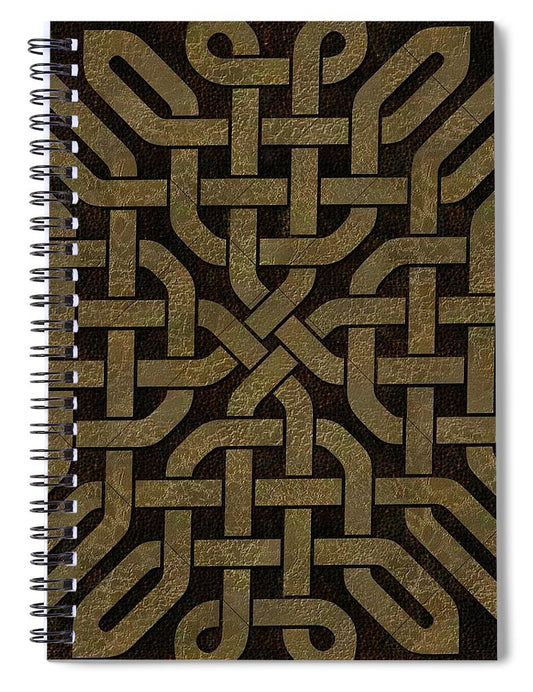 Light Leather Celtic Knot - Spiral Notebook