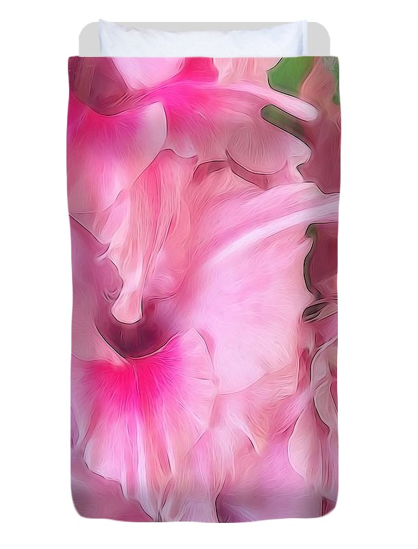 Light Pink Gladiolas - Duvet Cover