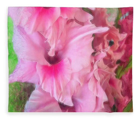 Light Pink Gladiolas - Blanket
