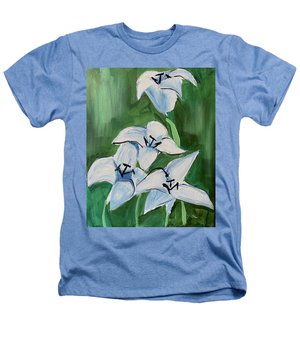Lilies In Blue - Heathers T-Shirt
