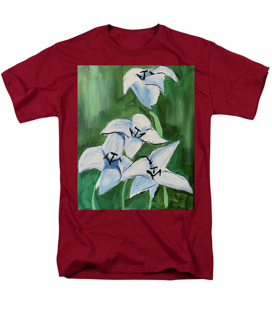 Lilies In Blue - Men's T-Shirt  (Regular Fit)