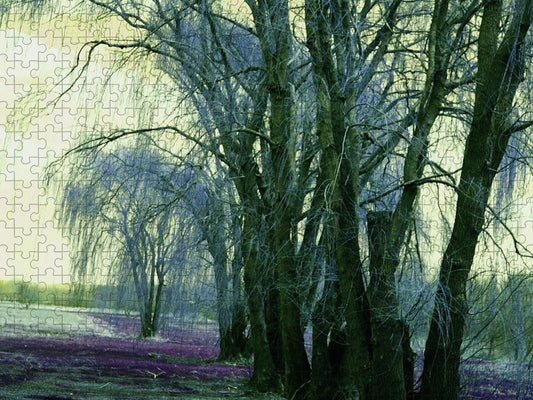 Line of Weeping Willow Trees - Puzzle