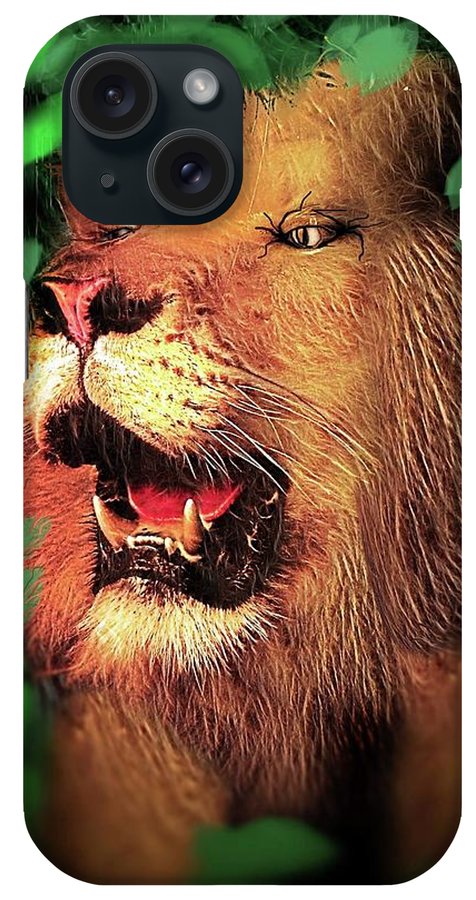 Lion In The Woods - Phone Case