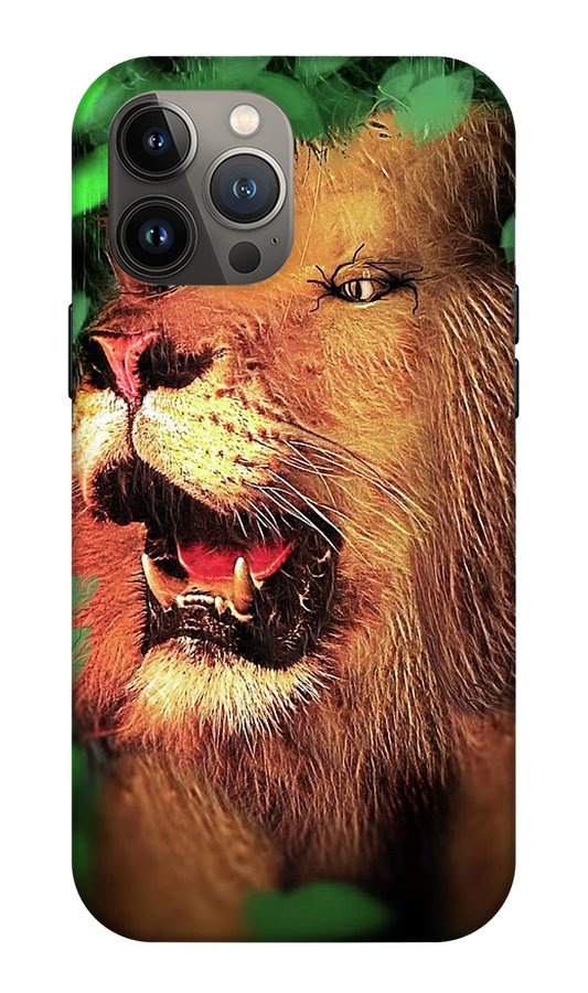 Lion In The Woods - Phone Case