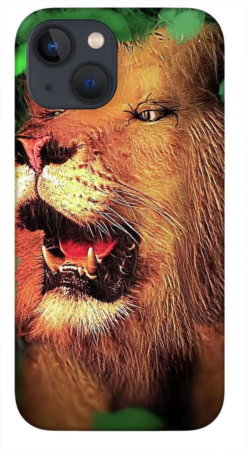 Lion In The Woods - Phone Case