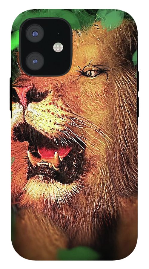 Lion In The Woods - Phone Case
