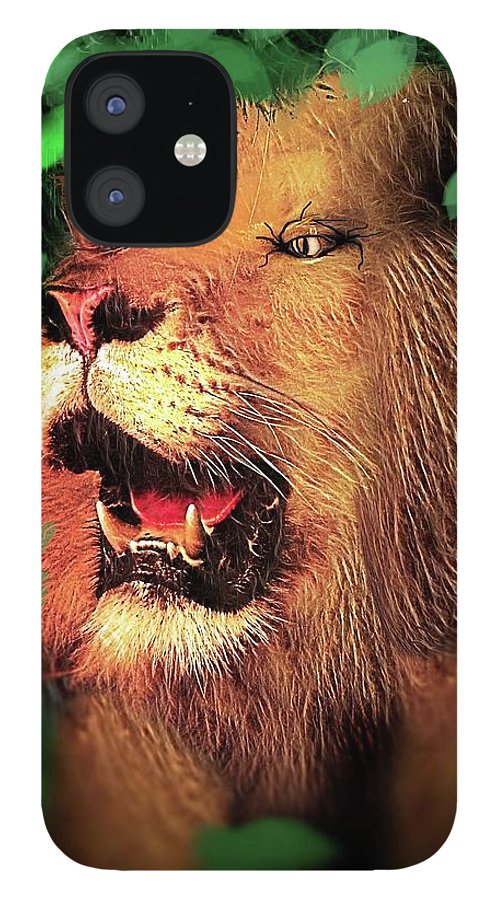 Lion In The Woods - Phone Case