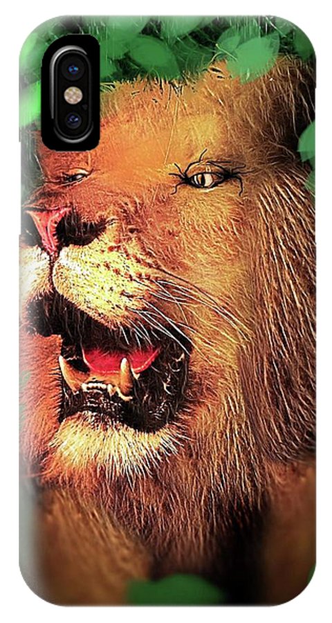 Lion In The Woods - Phone Case