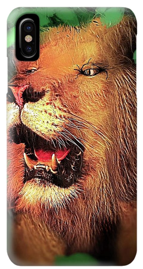 Lion In The Woods - Phone Case