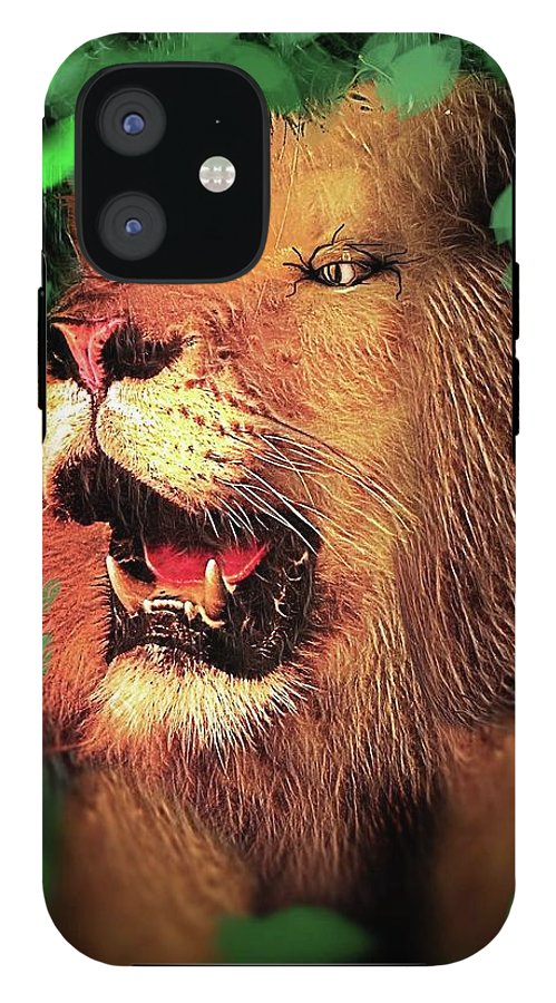 Lion In The Woods - Phone Case