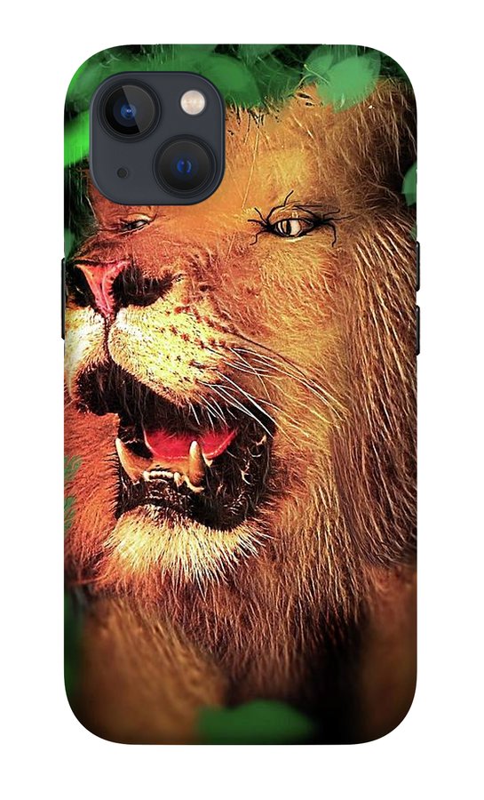 Lion In The Woods - Phone Case