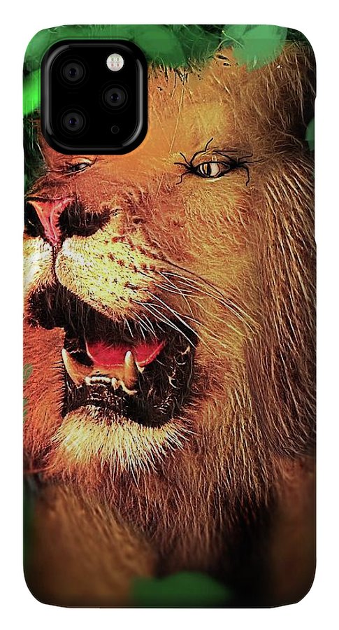 Lion In The Woods - Phone Case