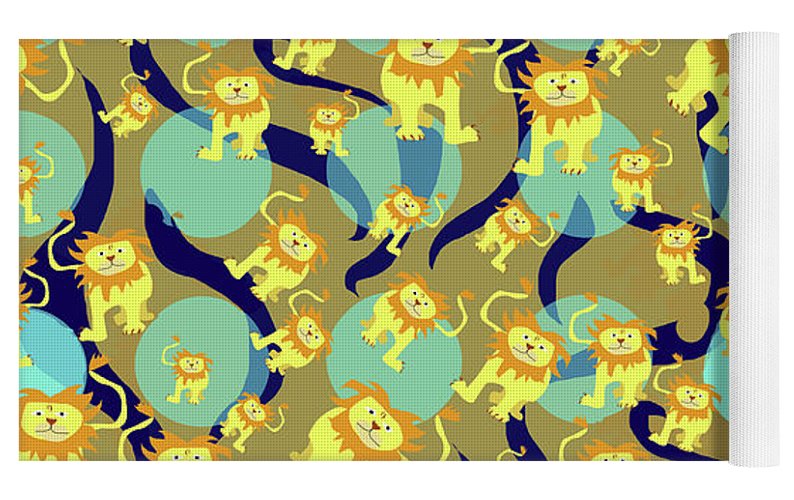 Lion Pattern - Yoga Mat