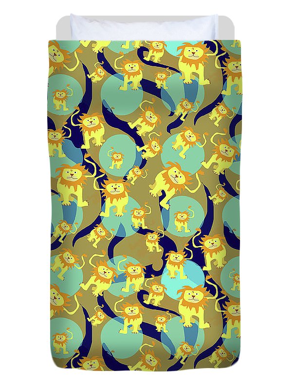 Lion Pattern - Duvet Cover