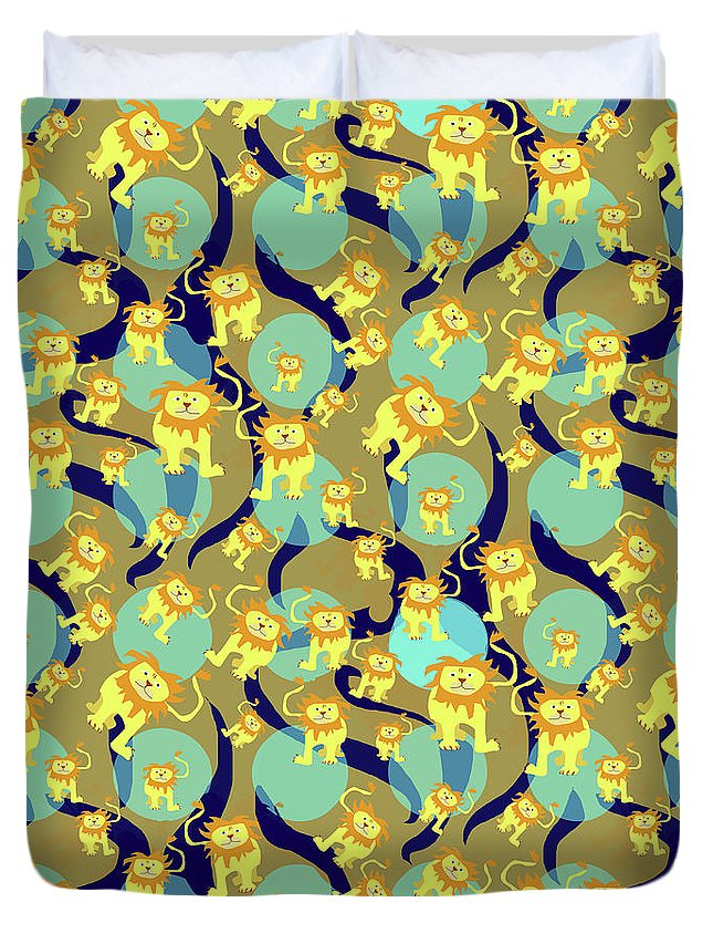 Lion Pattern - Duvet Cover