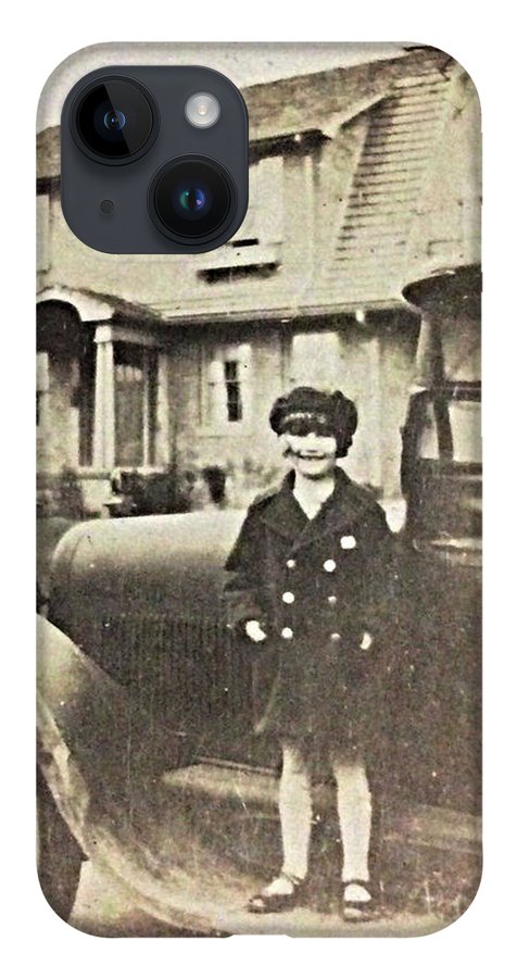 Little 1920s Girl With Car - Phone Case