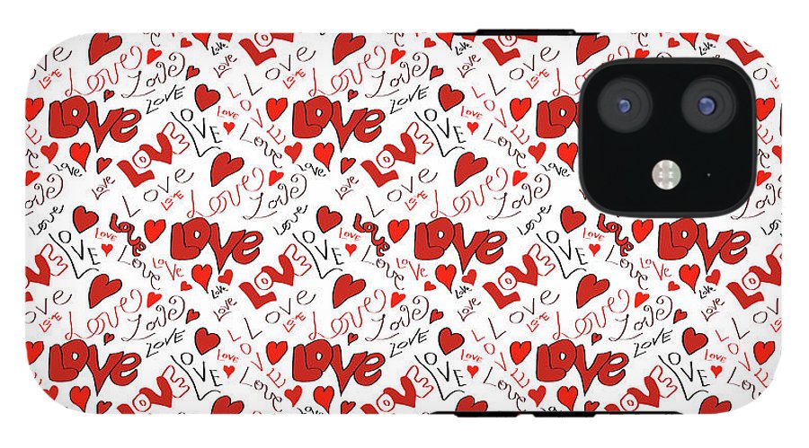 Love and Hearts - Phone Case