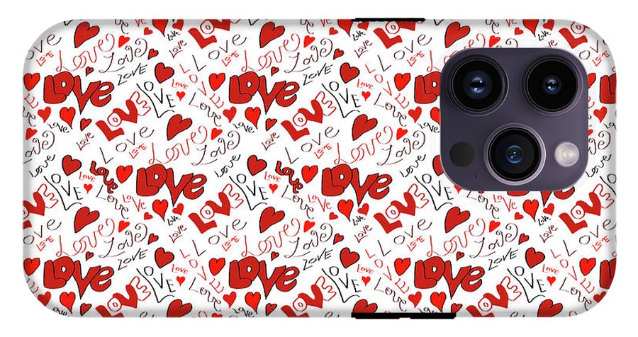 Love and Hearts - Phone Case