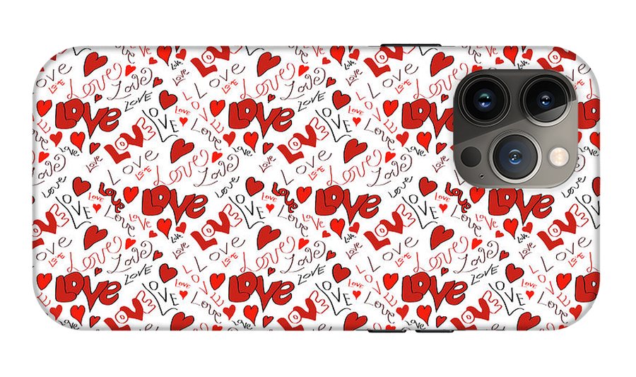Love and Hearts - Phone Case