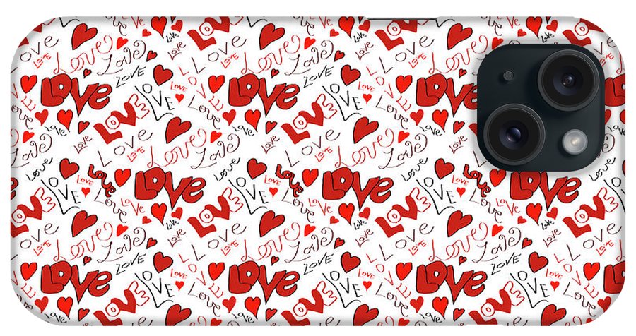 Love and Hearts - Phone Case