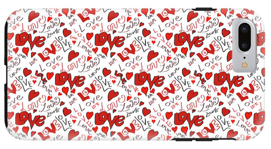Love and Hearts - Phone Case
