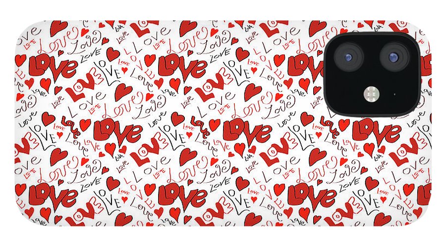 Love and Hearts - Phone Case