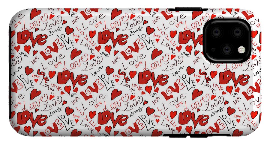 Love and Hearts - Phone Case