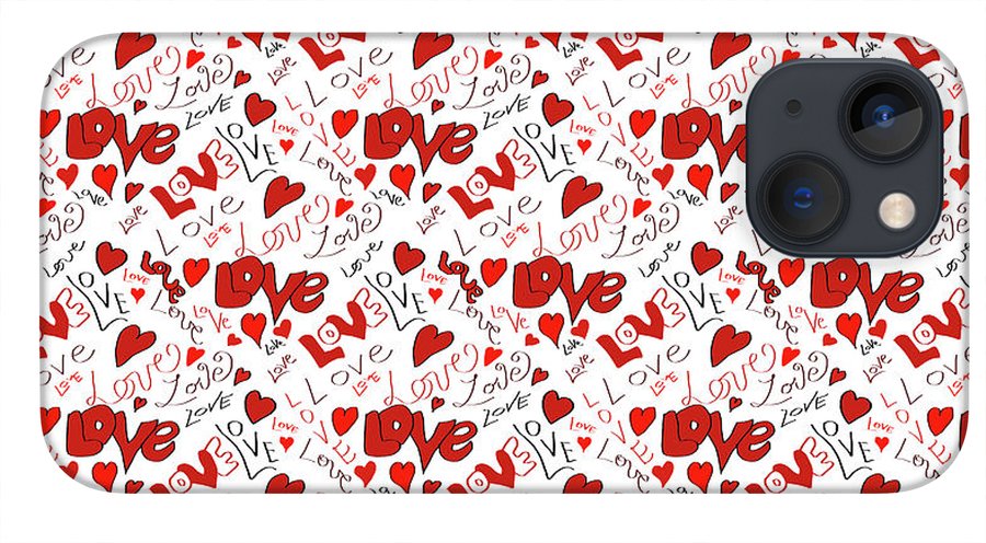 Love and Hearts - Phone Case