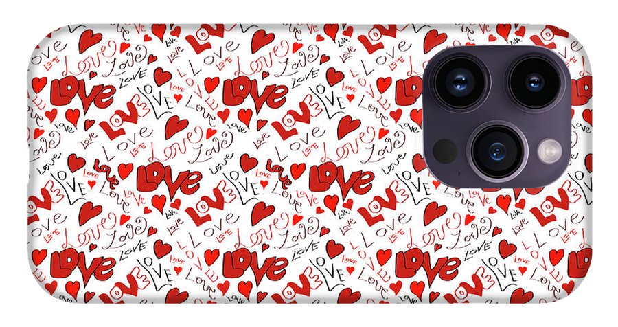 Love and Hearts - Phone Case