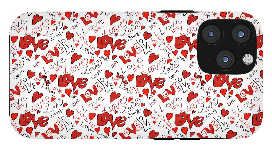 Love and Hearts - Phone Case
