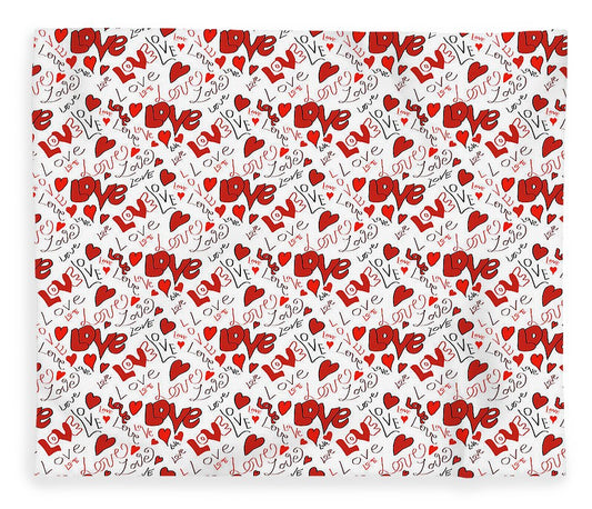 Love and Hearts - Blanket