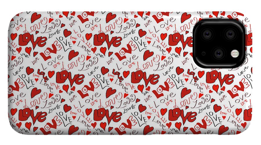 Love and Hearts - Phone Case