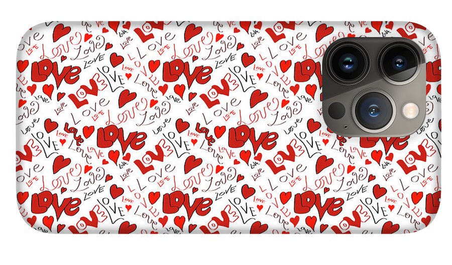 Love and Hearts - Phone Case