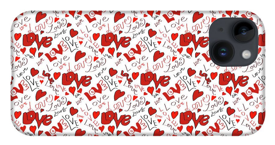 Love and Hearts - Phone Case
