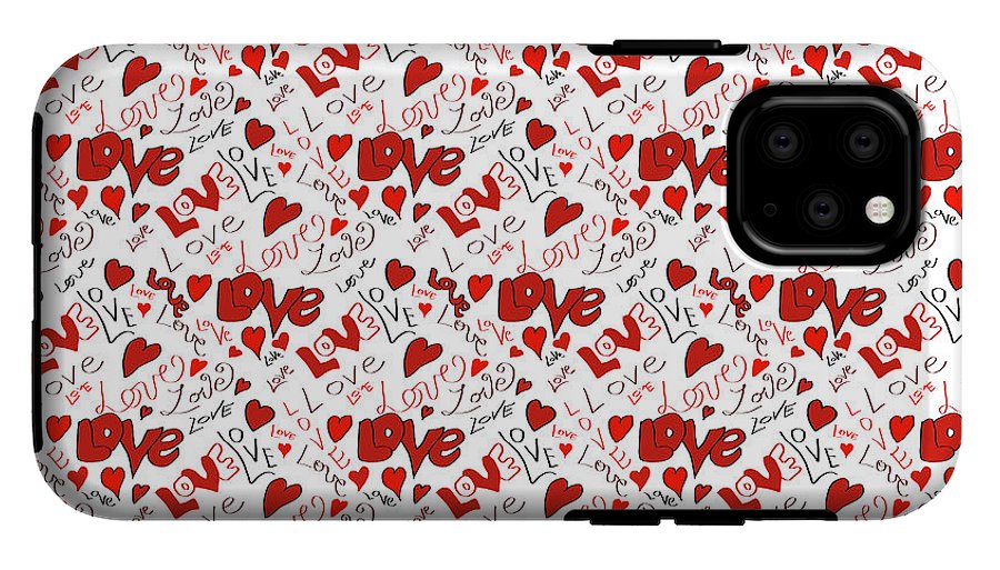 Love and Hearts - Phone Case