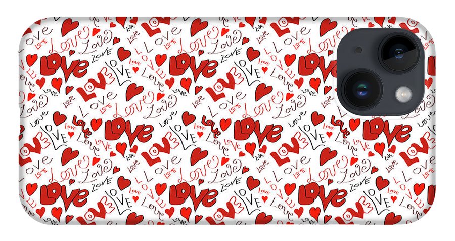 Love and Hearts - Phone Case