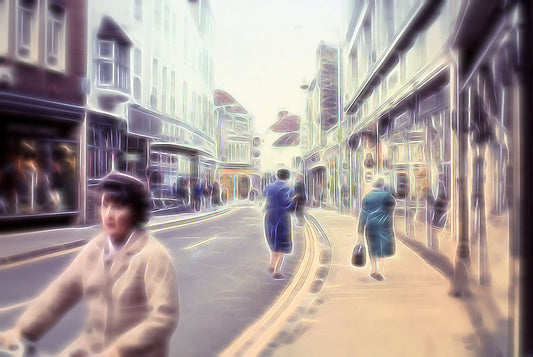 Vintage Travel London Shopping Digital Image Download