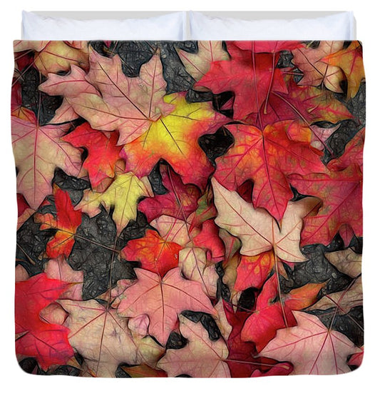 Maple Leaves In October 3 - Duvet Cover