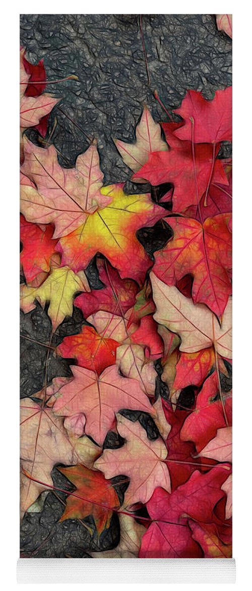 Maple Leaves In October 3 - Yoga Mat