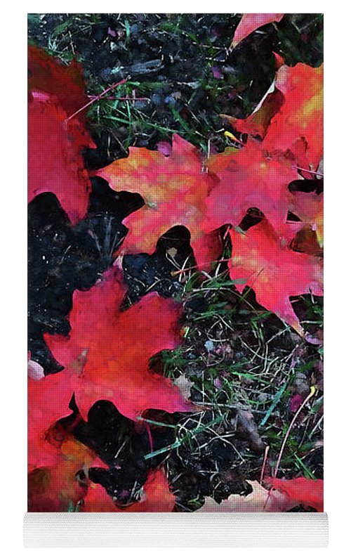 Maple Leaves In October 5 - Yoga Mat