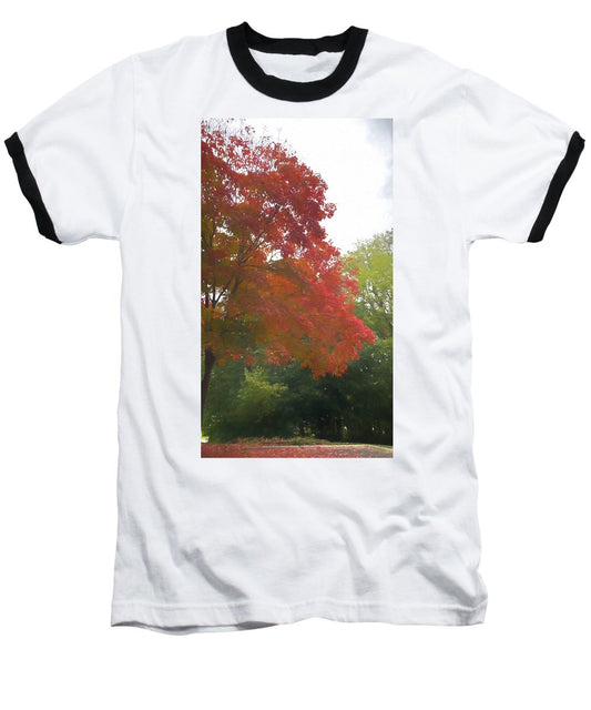 Maple Tree In October - Baseball T-Shirt