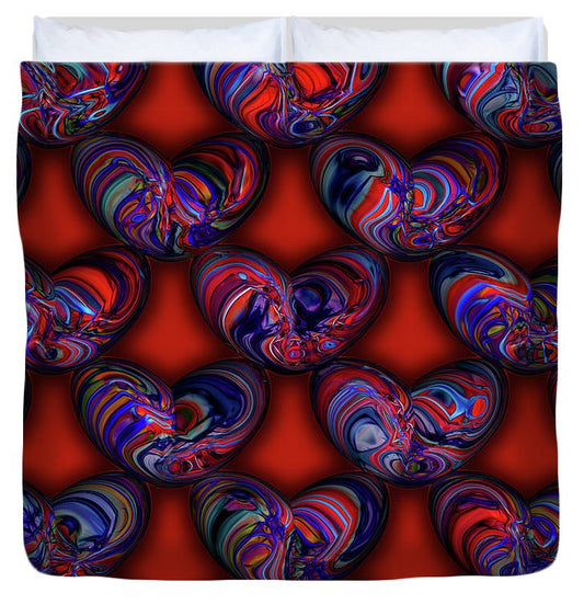 Marbled Valentine - Duvet Cover