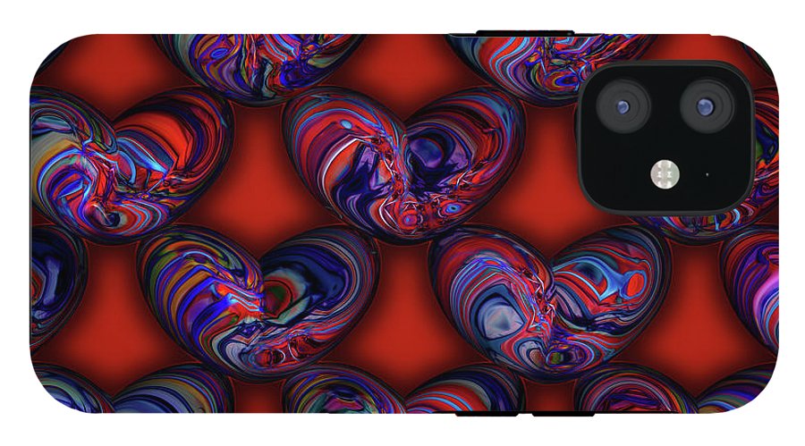 Marbled Valentine - Phone Case