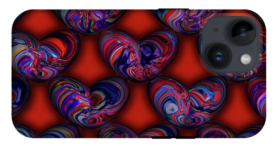 Marbled Valentine - Phone Case