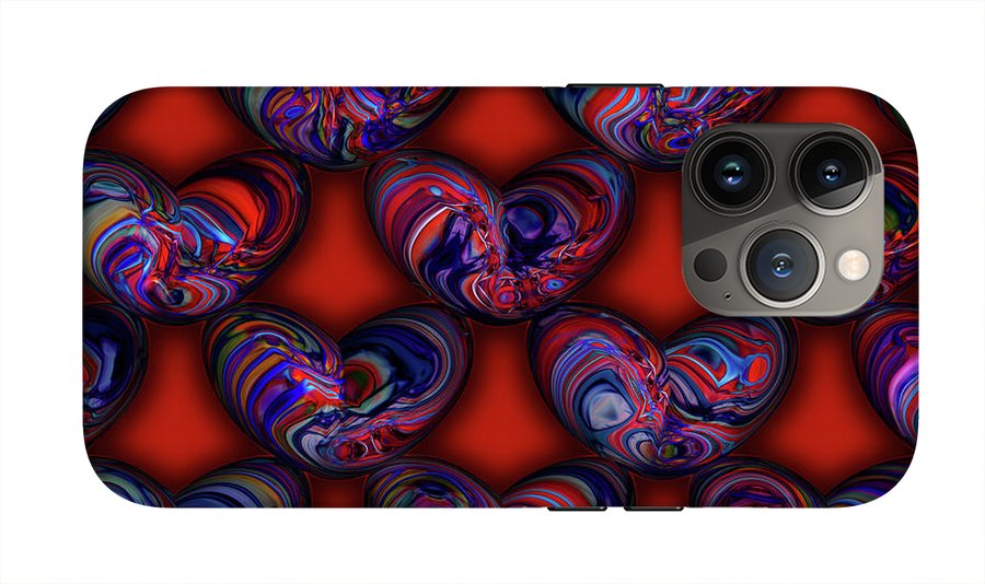 Marbled Valentine - Phone Case