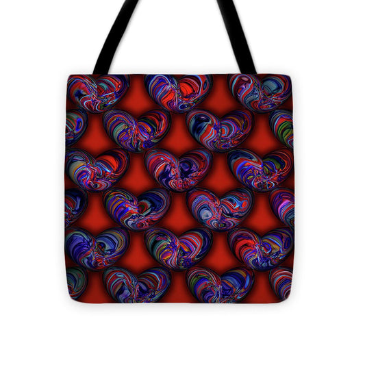 Marbled Valentine - Tote Bag