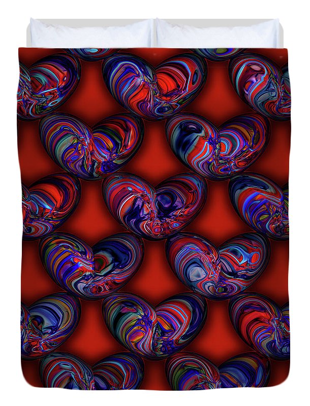 Marbled Valentine - Duvet Cover