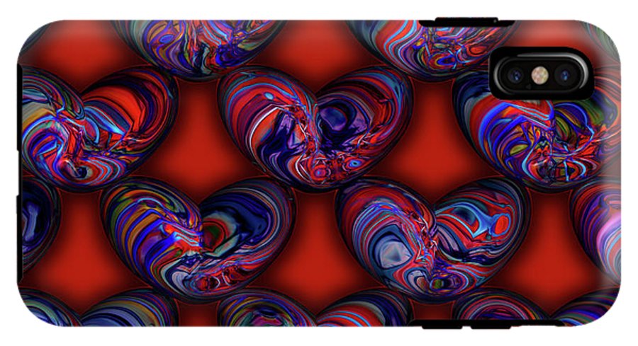 Marbled Valentine - Phone Case